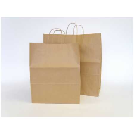 Brown Paper Carrier Bags with Twisted Handle