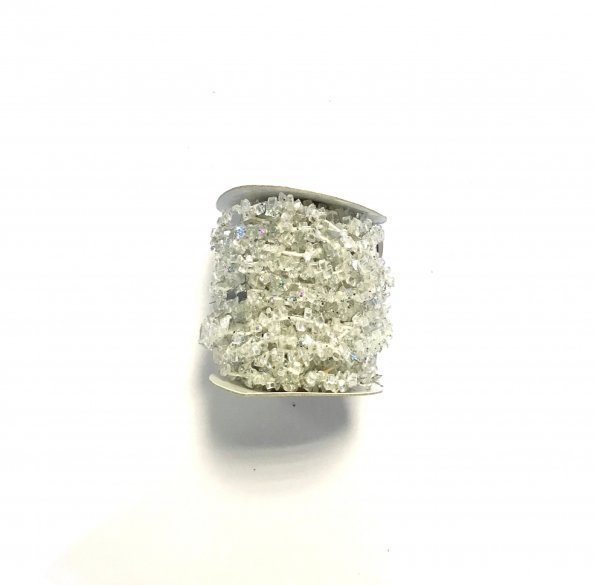 Christmas Crystal Garland - Clear/Silver, The Baggery Sundries UK Ltd Christmas Crystal Garland - Clear/Silver