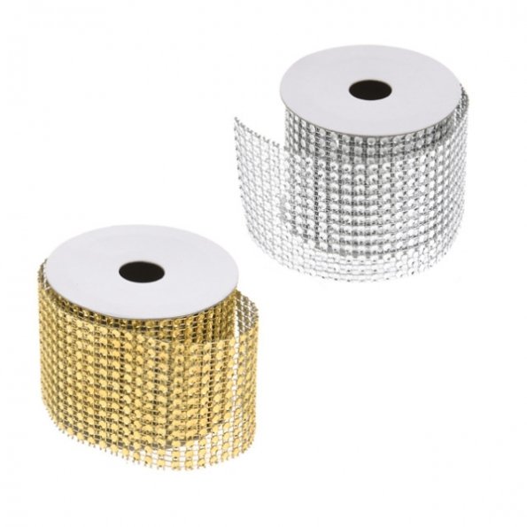 Christmas Diamante Ribbon, The Baggery Sundries UK Ltd Christmas Diamante Ribbon