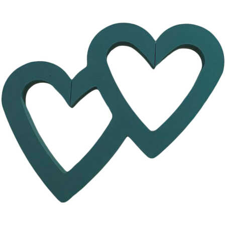 Foam Frames Double Open Heart
