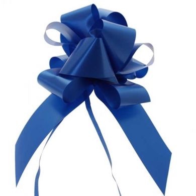 Apac Poly Ribbon Pull Bow - Royal Blue, The Baggery Sundries UK Ltd Apac Poly Ribbon Pull Bow - Royal Blue