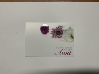 Large - in loving memory of dear aunt, The Baggery Sundries UK Ltd Large - in loving memory of dear aunt