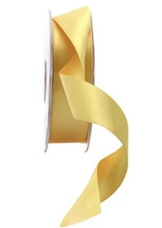 Daffodil Satin Ribbon (25mm), The Baggery Sundries UK Ltd Daffodil Satin Ribbon (25mm)