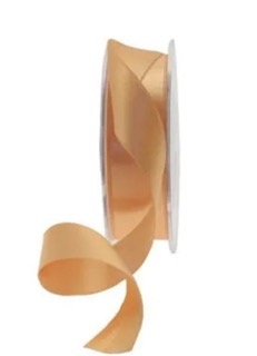 Light Orange Satin Ribbon (25mm), The Baggery Sundries UK Ltd Light Orange Satin Ribbon (25mm)