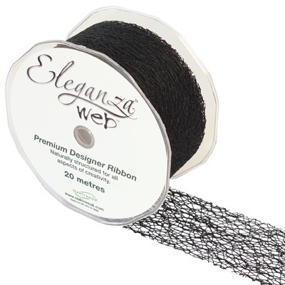 Web Ribbon - Black, The Baggery Sundries UK Ltd Web Ribbon - Black