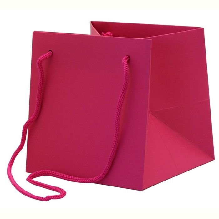 17cm Hand Tie Bag - Cerise, The Baggery Sundries UK Ltd 17cm Hand Tie Bag - Cerise