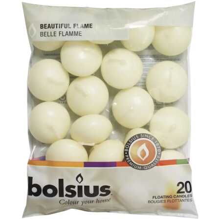 Floating candles Ivory - bag 20