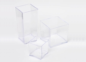 Acrylic Designer Cube - Clear, The Baggery Sundries UK Ltd Acrylic Designer Cube - Clear