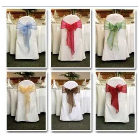 Organza Chair Sash - Gold