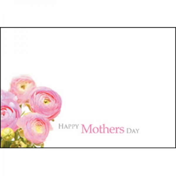 Happy Mother's Day Card - Pink Ranunculus, The Baggery Sundries UK Ltd Happy Mother's Day Card - Pink Ranunculus