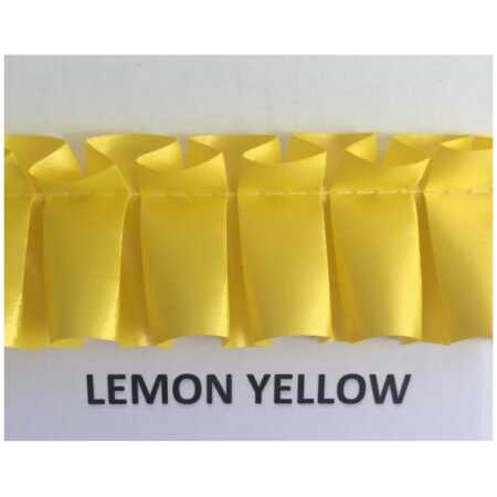 Pleated Ribbon - Lemon Yellow