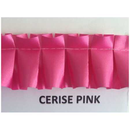 Pleated Ribbon - Cerise Pink