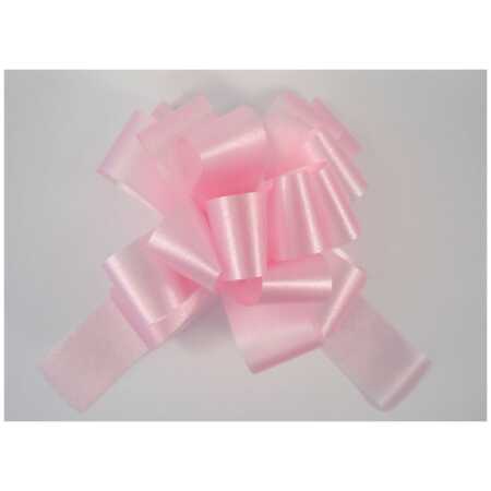 Poly Ribbon Pull Bow - Baby Pink