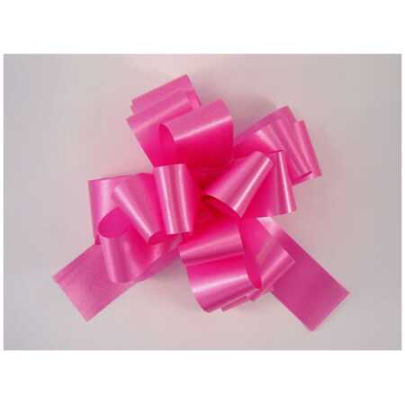 Poly Ribbon Pull Bow - Cerise Pink