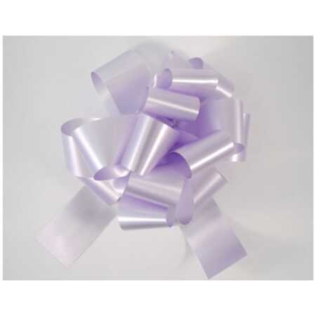 Poly Ribbon Pull Bow - Pale Lilac