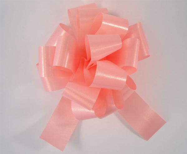 Poly Ribbon Pull Bow - Pink, The Baggery Sundries UK Ltd Poly Ribbon Pull Bow - Pink