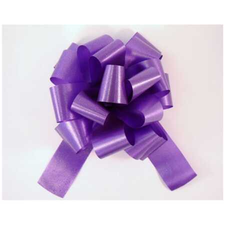 Poly Ribbon Pull Bow - Purple