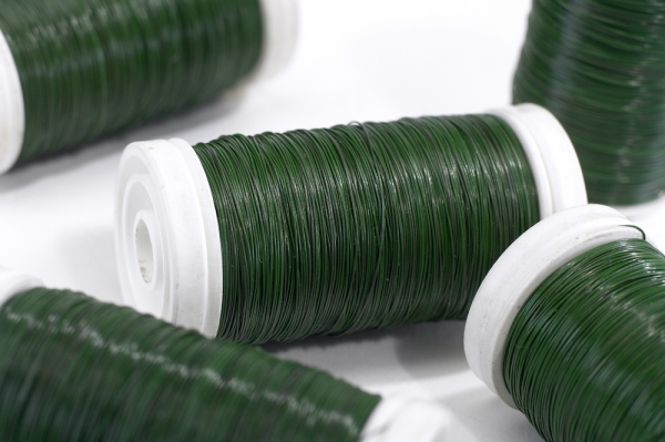 Reel Wire - Green Lacquered, The Baggery Sundries UK Ltd Reel Wire - Green Lacquered