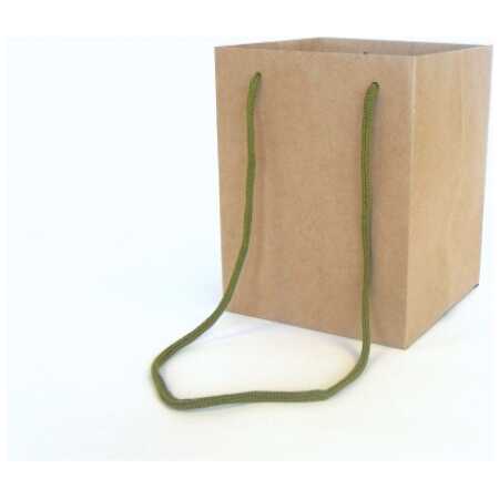 Hand Tie Bag - Natural Kraft