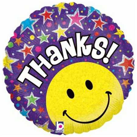 Thanks Smiley Face - holographic