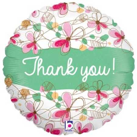 Thank You! Floral Balloon