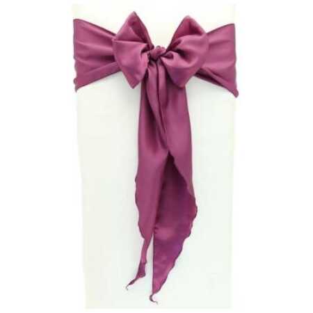 Satin Chair Sash - Purple