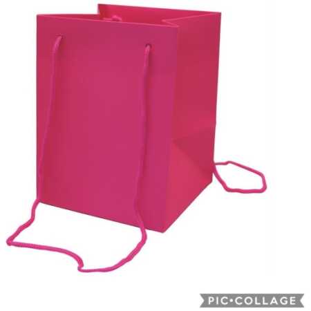 Hand Tie Bag - Cerise