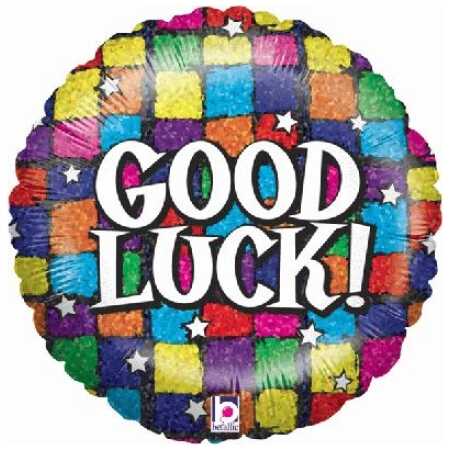 Good Luck Foil Balloon Squares