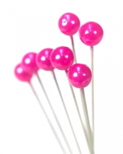 Oasis® 4mm Pearl Pin - Strong Pink, The Baggery Sundries UK Ltd Oasis® 4mm Pearl Pin - Strong Pink