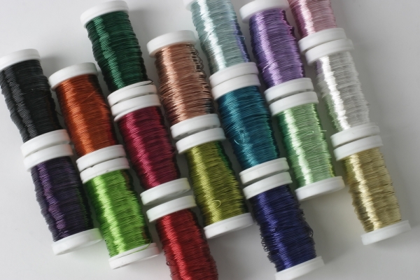 Oasis® Metallic Wire - Silver, The Baggery Sundries UK Ltd Oasis® Metallic Wire - Silver