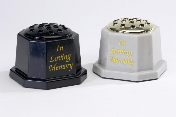 Oasis® Marble Effect Container - 'In Loving Memory', The Baggery Sundries UK Ltd Oasis® Marble Effect Container - 'In Loving Memory'