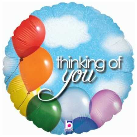 Thinking Of You Balloon Sky - holographic