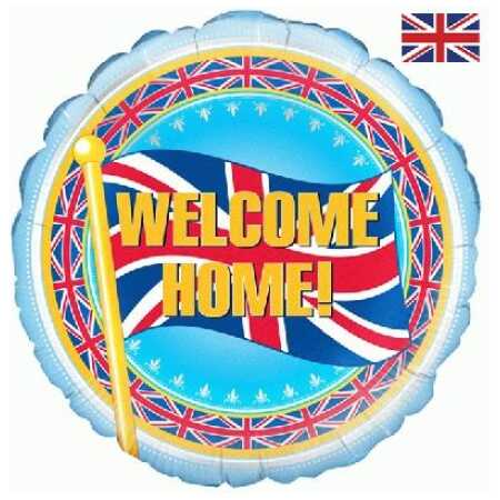 Welcome Home Foil Balloon Union Flag