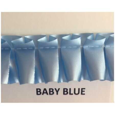 Pleated Ribbon - Baby Blue