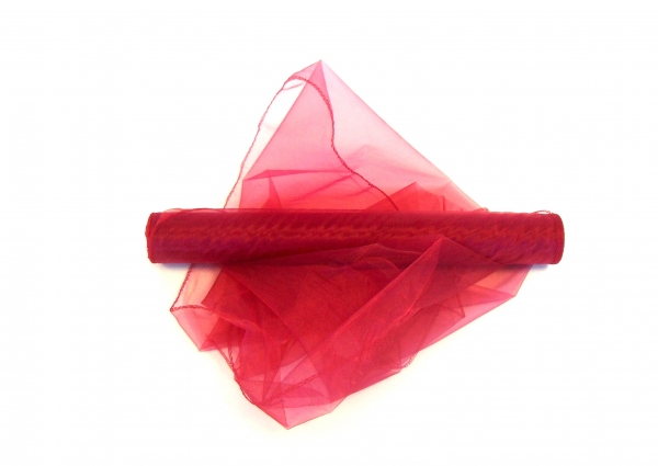Organza Fabric - Cerise, The Baggery Sundries UK Ltd Organza Fabric - Cerise