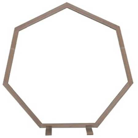 223cm Heptagon KD Wooden Arch Natural