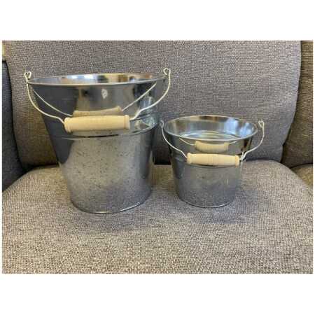 Natural Zinc Bucket