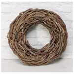 Christmas- flat rattan wreath
