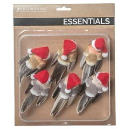 Christmas - birds on clips 9cm