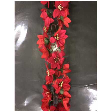 Christmas- poinsettia garland