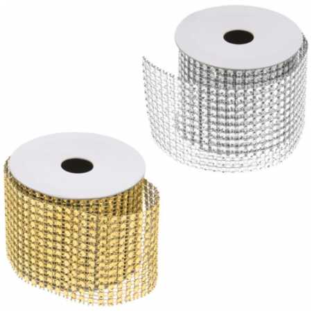 Christmas Diamante Ribbon