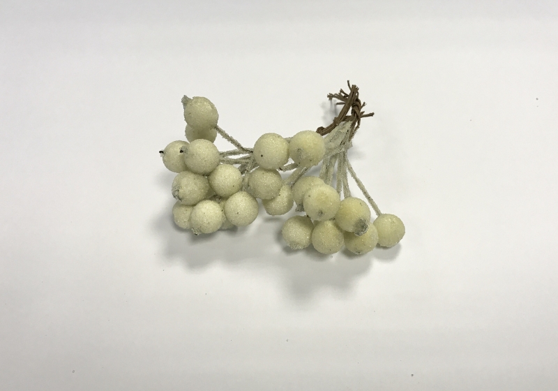 Christmas Frosted Berry Pick - white, The Baggery Sundries UK Ltd Christmas Frosted Berry Pick - white