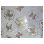 Cellophane- butterfly pink/gold