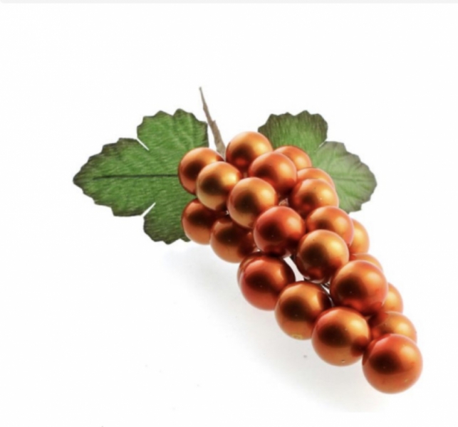 Christmas grape cluster - copper, The Baggery Sundries UK Ltd Christmas grape cluster - copper