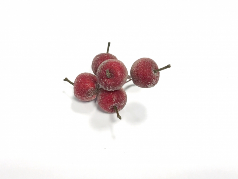 Christmas Frosted Apples - Red, The Baggery Sundries UK Ltd Christmas Frosted Apples - Red