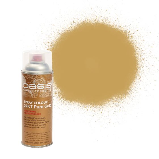 Oasis® Spray Colour - 24k Pure Gold, The Baggery Sundries UK Ltd Oasis® Spray Colour - 24k Pure Gold