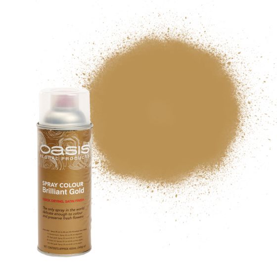 Oasis® Spray Colour - Brilliant Gold, The Baggery Sundries UK Ltd Oasis® Spray Colour - Brilliant Gold