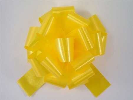 Poly Ribbon Pull Bow - Yellow