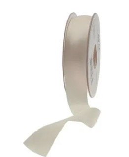 Cream Satin Ribbon (25mm)