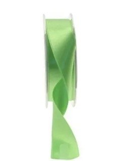 Lime Green satin Ribbon (25mm), The Baggery Sundries UK Ltd Lime Green satin Ribbon (25mm)